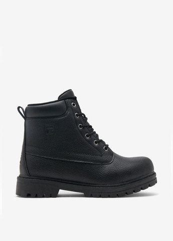 Черные осенние ботинки тимберленды Fila