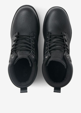 Черные осенние ботинки тимберленды Fila