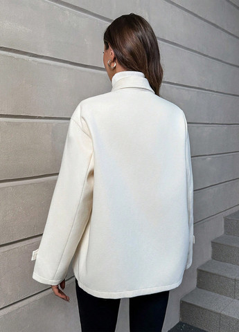 Кремове демісезонне Пальто SHEIN