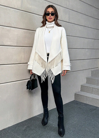 Кремове демісезонне Пальто SHEIN