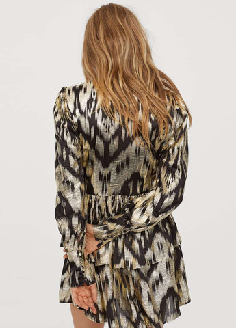 Комбінована кежуал сукня H&M з абстрактним візерунком