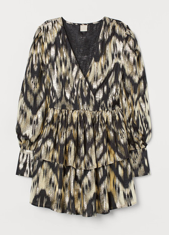 Комбінована кежуал сукня H&M з абстрактним візерунком