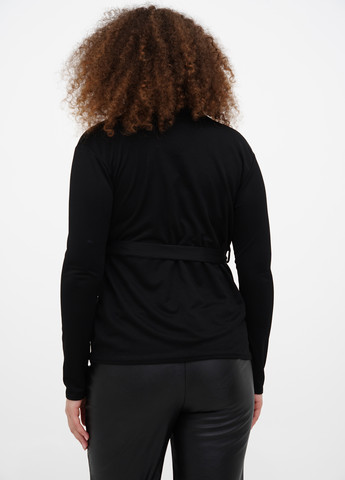 Чёрная блуза на запах PrettyLittleThing