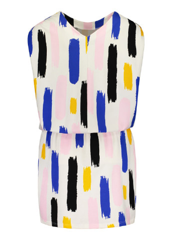 Комбинированное кэжуал платье NOSH с абстрактным узором