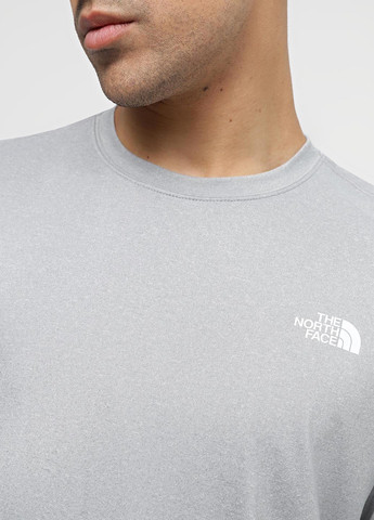 Светло-серый демисезонный спортивный, кэжуал лонгслив The North Face меланж