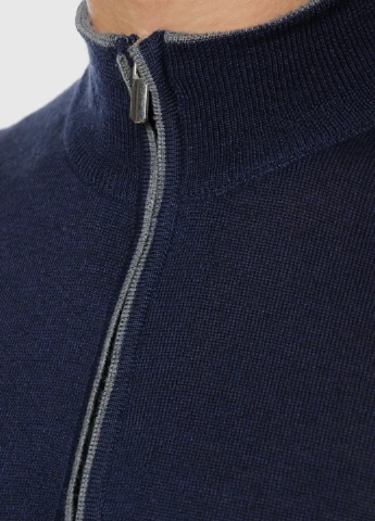 Синій демісезонний джемпер чоловічий Arber Zipper-neck FF N-AVT-49