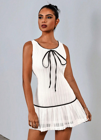 Білий кежуал сукня SHEIN однотонна