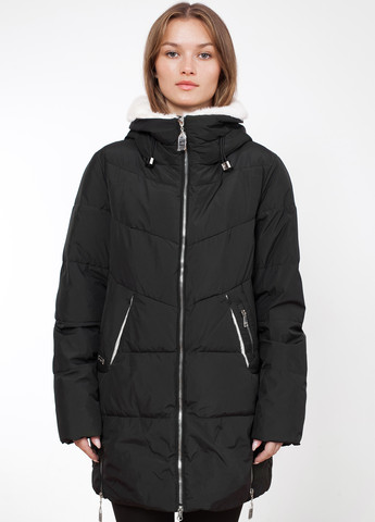 Черная зимняя куртка куртка-пальто Meajiateer