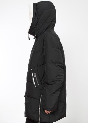 Черная зимняя куртка куртка-пальто Meajiateer