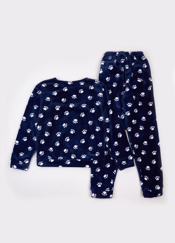 Синяя зимняя пижама (свитшот, брюки) dexter's