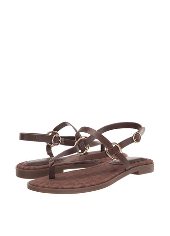 Женские кэжуал сандалии Tommy Hilfiger коричневого цвета на ремешке