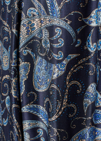 Темно-синие кэжуал летние клеш брюки H&M