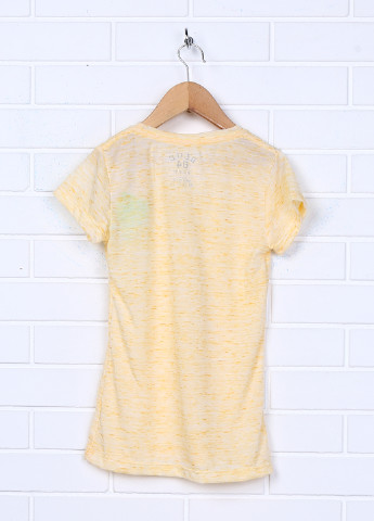 Желтая летняя футболка с коротким рукавом Blue 84