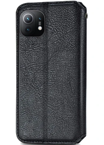 Кожаный чехол книжка Cubic (PU) для Xiaomi Mi 11 Черный (is_00000041846_6) Getman (237834694)