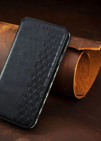 Кожаный чехол книжка Cubic (PU) для Xiaomi Mi 11 Черный (is_00000041846_6) Getman (237834694)