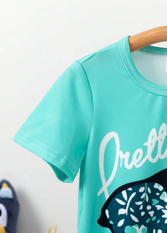 Комбінований літній комплект (футболка, шорти) SHEIN