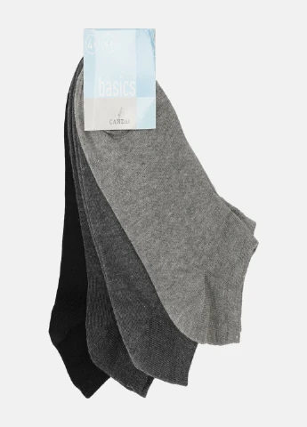 Серые носки (4 шт) C&A однотонные (236815124)