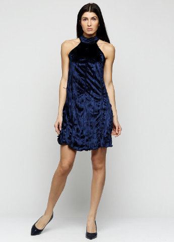 Темно-синее коктейльное платье Missguided однотонное