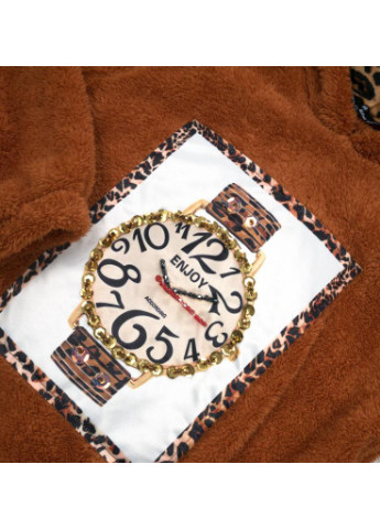 Чорний демісезонний костюм десткий з годинником (1163-140g-brown) NA