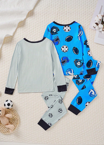 Комбинированная всесезон пижама (2 лонгслива, 2 брюк) лонгслив + брюки SHEIN