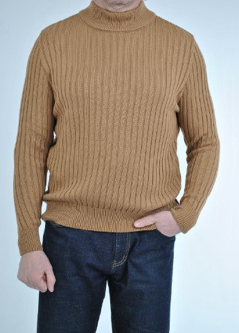 Бежевий демісезонний светр зі стійкою Berta Lucci