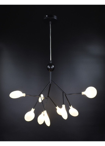 Люстра стельова на 9 лампочок H686/9P-bk-fr Чорний 60х56х56 см. Sunnysky (253527928)