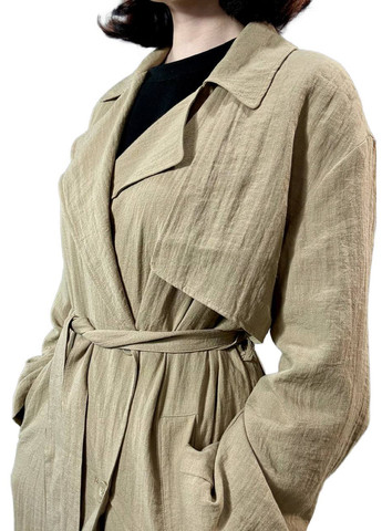 Плащ H&M тренчкот на пуговицах демисезон (326887746)