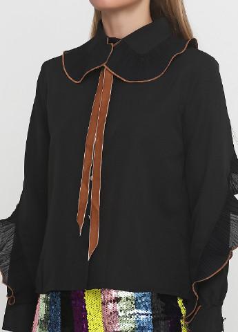 Чорна демісезонна блуза ZUBRYTSKAYA