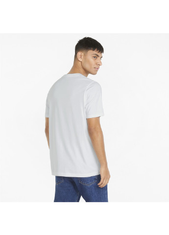Белая демисезонная футболка modern basics men's tee Puma