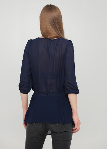 Темно-синяя летняя блуза Vero Moda