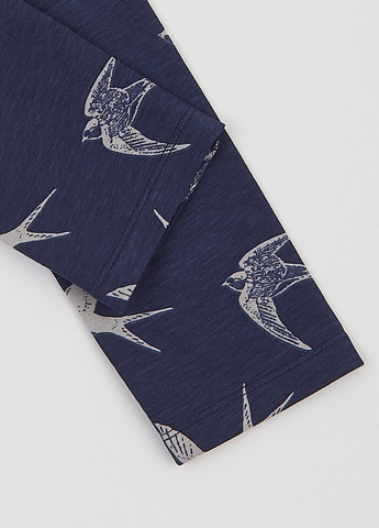 Синие летние леггинсы Flamingo