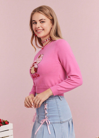 Світло-рожевий демісезонний джемпер джемпер SHEIN