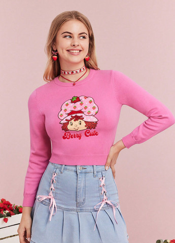 Світло-рожевий демісезонний джемпер джемпер SHEIN