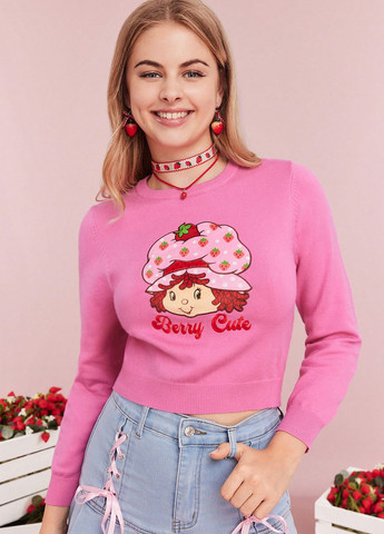 Світло-рожевий демісезонний джемпер джемпер SHEIN