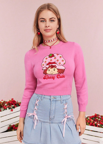 Світло-рожевий демісезонний джемпер джемпер SHEIN