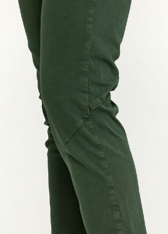 Зеленые кэжуал демисезонные зауженные брюки IVY