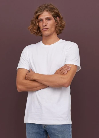 Белая футболка H&M