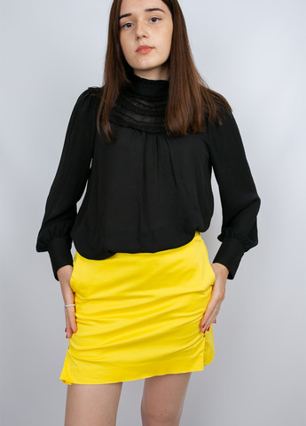 Желтая кэжуал однотонная юбка Ralph Lauren