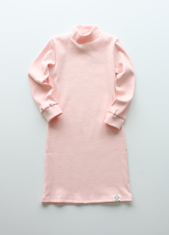 Розовое кэжуал платье Little Bunny однотонное