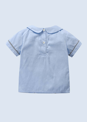 Блакитний літній комплект (сорочка, шорти) SHEIN