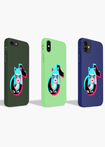 Чехол силиконовый Apple Iphone X ТикТок (TikTok) (6129-1648) MobiPrint (219517627)