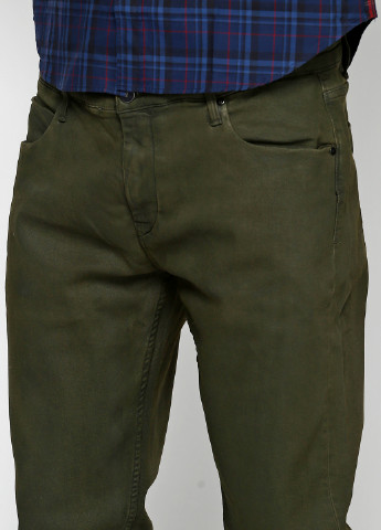 Зеленые кэжуал демисезонные со средней талией брюки Pedro Del Hierro