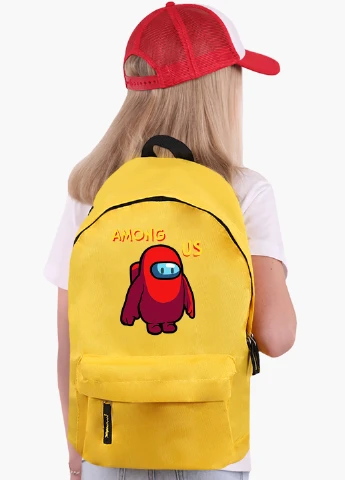 Детский рюкзак Амонг Ас Красный (Among Us Red) (9263-2411) MobiPrint (217075020)