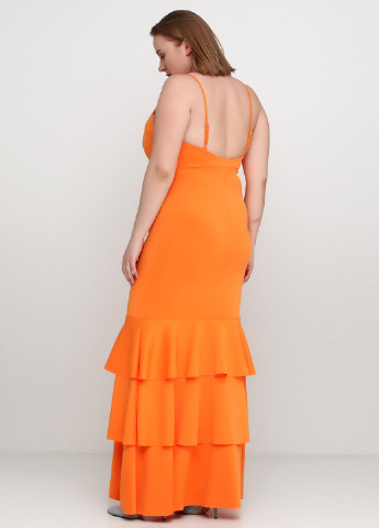 Оранжевое кэжуал платье в стиле ампир Asos однотонное