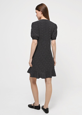 Чорна кежуал сукня Braska в горошок