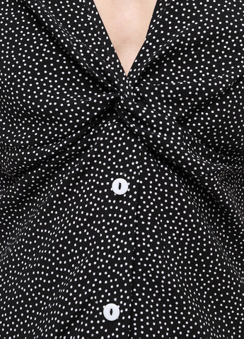 Чорна кежуал сукня Braska в горошок