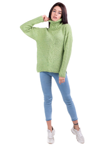 Бледно-зеленый демисезонный свитер Bakhur