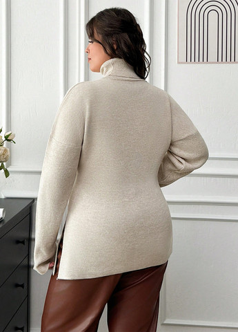 Світло-бежевий зимовий светр SHEIN