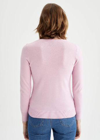 Світло-рожевий демісезонний светр джемпер DeFacto
