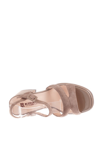 Бежевые босоножки Blizzarini с ремешком